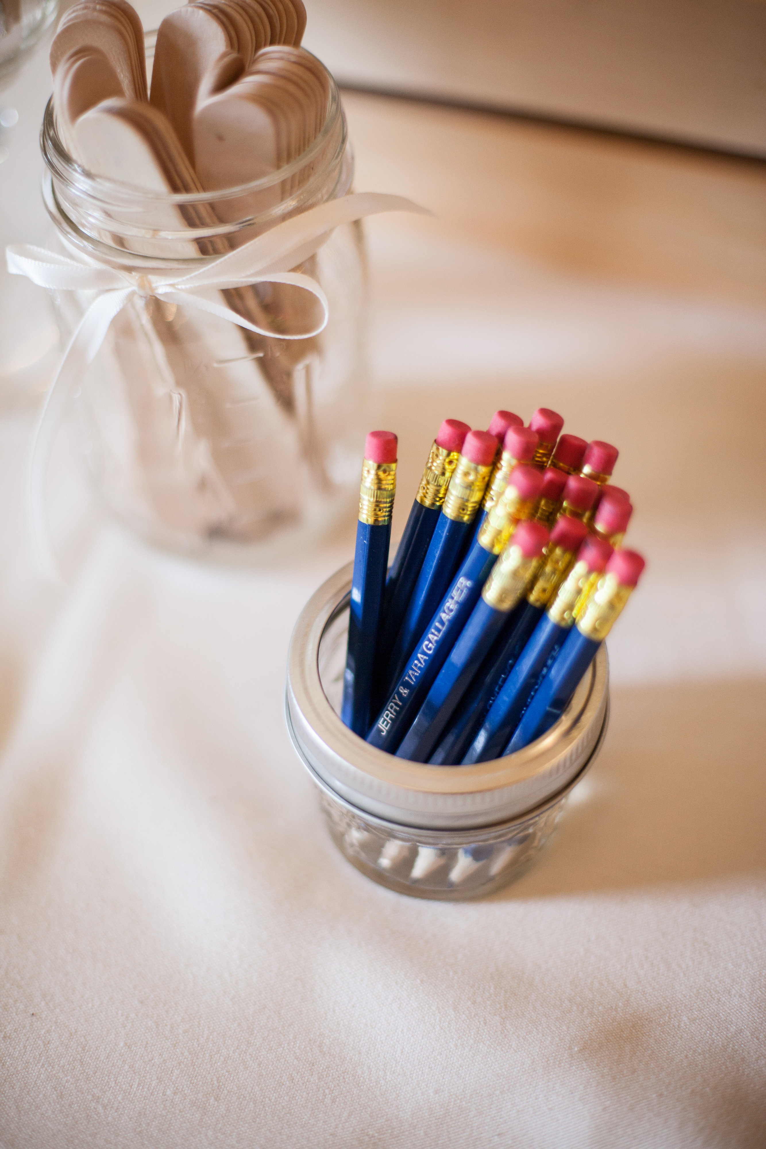 custom pencils for wedding