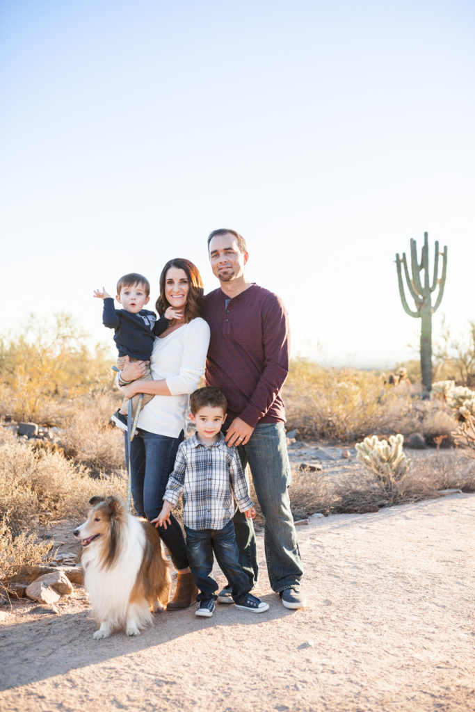 Winter Desert Family Portraits - B Focused Photography & Design