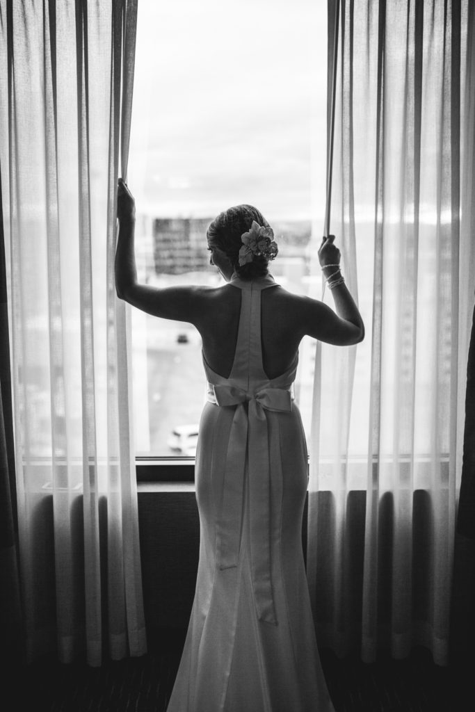 bride window silhouette 