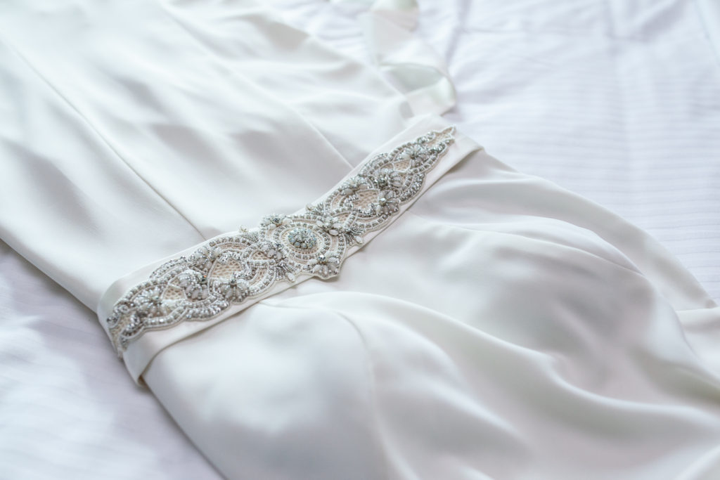 vintage silk wedding dress