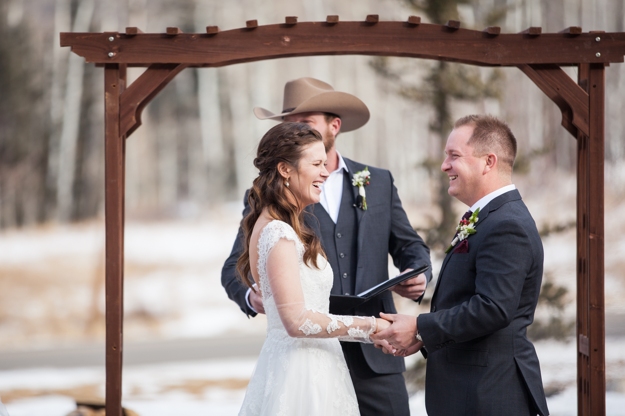 Durango, Colorado Winter Wedding Ceremony