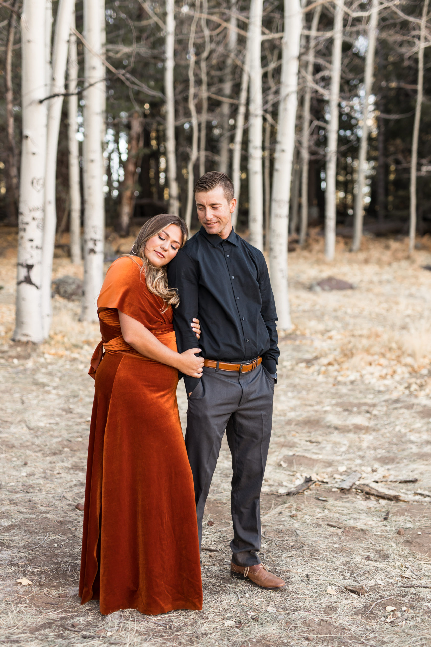 Fall Flagstaff Engagement Photography by Brooke & Doug Photography