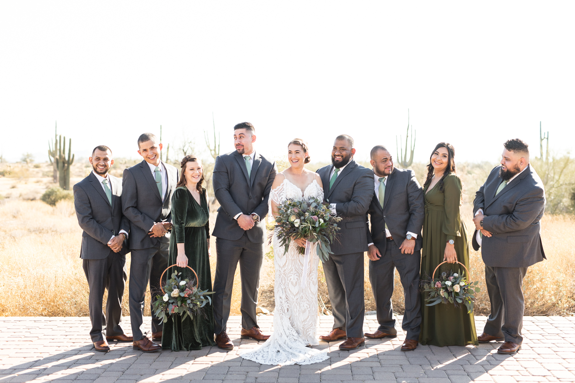 Desert wedding at The Paseo photographed by husband and wife team Brooke & Doug Photography