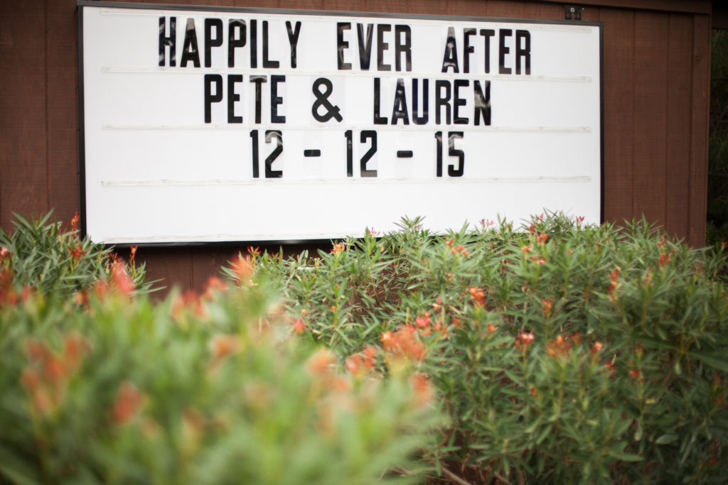 happily ever after wedding day sign