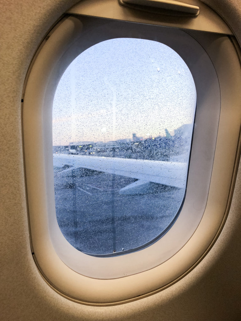 leaving ireland plane window