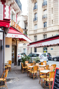 french cafe in Paris France