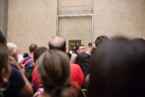 The Mona Lisa Painting in The Louvre Paris France