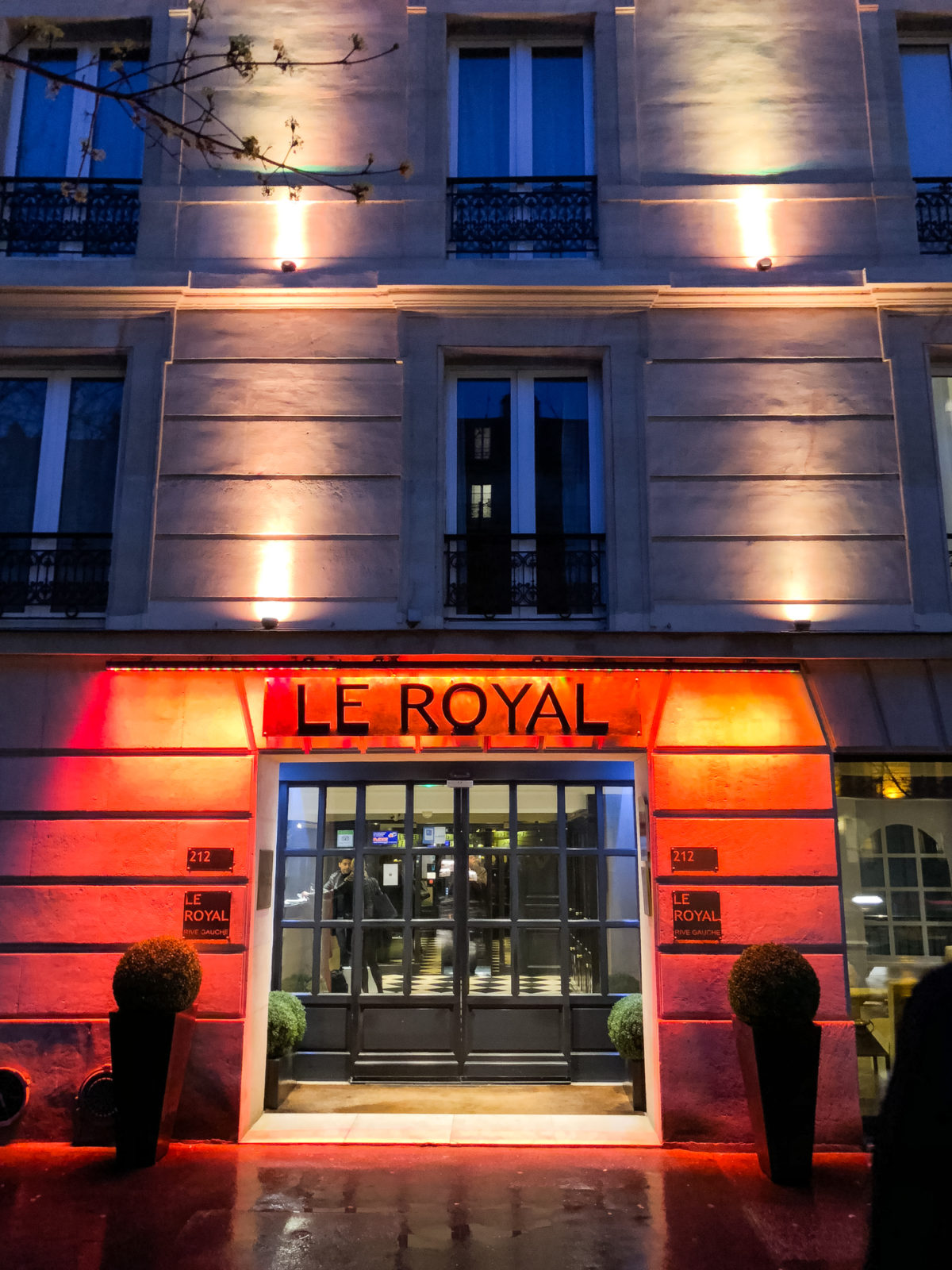 Le Royal Hotel on Raspail Boulevard in Paris France