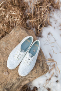 durango colorado winter wedding kate spade wedding keds shoes with six pence in her shoe