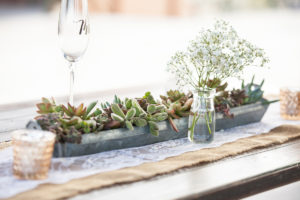 succulent sweetheart table decorations