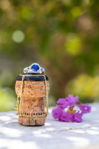 saphire diamond engagement ring