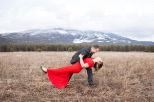 Snowy Flagstaff Engagement by Brooke & Doug Photography