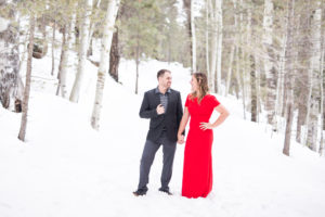 Snowy Flagstaff Engagement by Brooke & Doug Photography